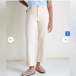 NWT Toad & Co Balsam Seeded Pant Size 14 27.5” inseam Color Natural